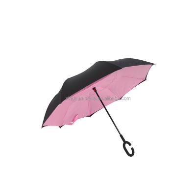 China KAZbrella Good Quality Special Good Quality C-handle Stretch Design 23inch Reverse Umbrella UV Proof Magic Windproof Reverse Umbrella for sale