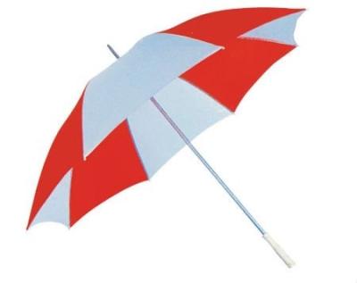 China AD Polyester Promotion Advertising Logo Print Red And White Cheap Golf Club Umbrella for sale