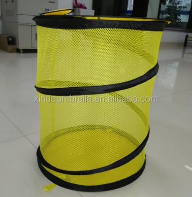 China Twist Up Basket Laundry Bag Tunnel Tent Items Moving Products Pop Up Basket Garbage Bin Storage Bin Wastebin for sale