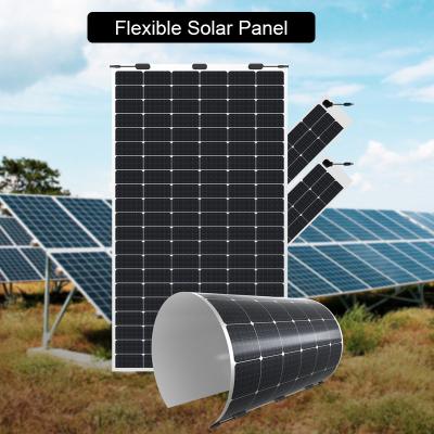 China SunPower solar panel cells efficiency 60 cells solar power system 22% mono flexible solar panel etfe semi flexible solar panel 200W for sale