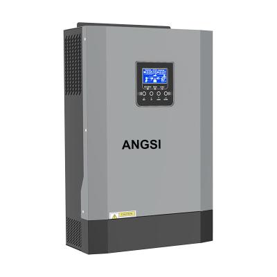 China Electric Solar Power System Inverter 12v 24v 48v 5.5kw Hybrid Solar Home Off Grid 5kva 5kw 5000w Solar Panel Battery Photovoltaic Inverters for sale