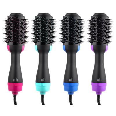 China Hair straightener. Vkk Direct Sales Reduces Frizz and Static Hair Styling Ceramic Air Blow Dry Comb Hair Straightener Brush for sale