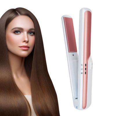 China Vkk Cordless Professional LCD Straighten Wireless Hair Radio Steampod Hair Straightener for sale