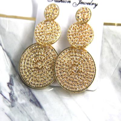 China CLASSIC Gold Plated Personalized Custom Big Big Circle Gold Bamboo Earrings for sale