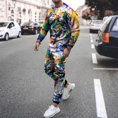 China Top Selling QUICK DRY Mens Hoodie Suit In China Digital Printing Animal Bird Graphic Kids Sweat Suits Spring Autumn for sale