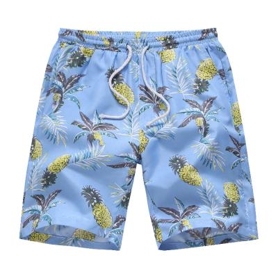 China polyester workout shorts women anti-wrinkle pants casual quick dry digital print pineapple breathable custom 3d girl beach shorts printed for sale