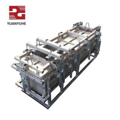 China YUANYUHE single aluminum rotational mold water tank / plastic tooling diesel oil box for sale