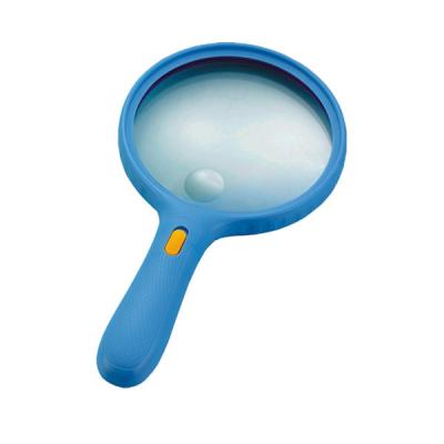 China Good for kids and old people to read NO.9986E Big Lens Hand Grip Magnifier with 3 LED Lights for sale