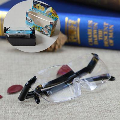 China Special For Presyopes Magnification 160% Large Vision Glasses Magnifying Eyewear Reading Glass for sale