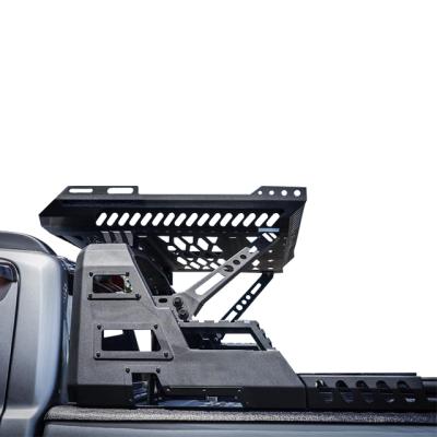 China Stainless Steel / Iron Pick Up Truck 4X4 Accessories Sports Roll Bar With Roof Rack For Toyota Hilux 2021 for sale