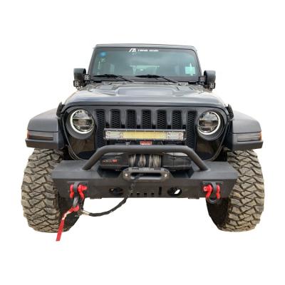 China high quality steel bull bar for jeep cowboy jk rear bumper black for sale