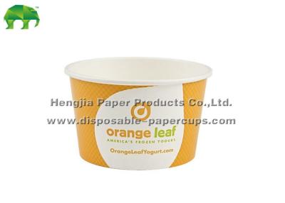 China 24oz Water Ice / Ice Cream Paper Containers , Double PE Coated Custom Paper Bowls for sale