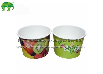 China PE Coated Single Wall Paper Ice Cream Sundae Cups 16oz Take Away Container for sale