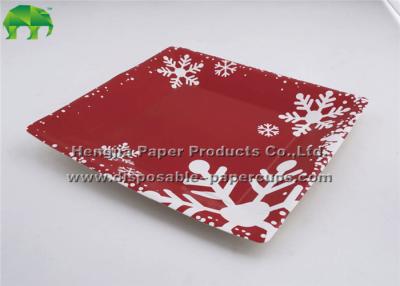 China Custom Disposable Paper Plates Use For Food , FDA / IOS / SOS / QS for sale