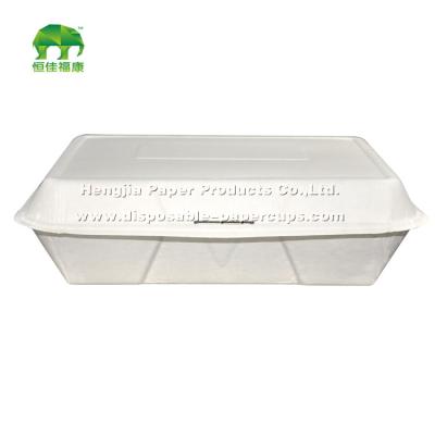 China 35GSM Safe Recyclable Disposable Lunch Boxes With Compartments for sale