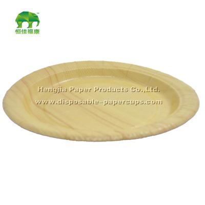 China 7 Inch and 9 Inch Promotional Disposable Paper Plate in Yellow , ISO Standard for sale