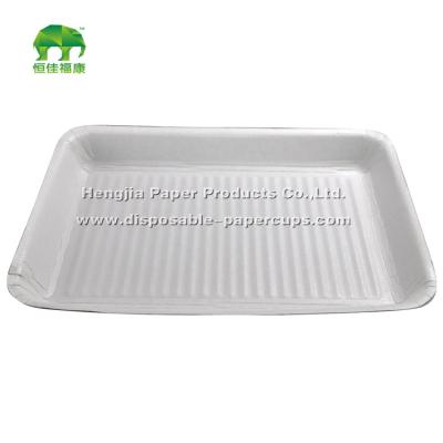 China Recyclable Color Printed Disposable Paper Plates For Food / Snack for sale