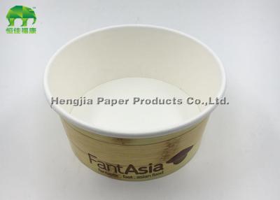 China Salad Paper Soup Bowls Disposable Food Containers With PE Coating for sale