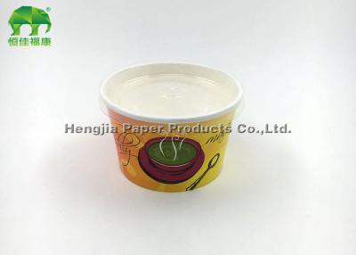 China Bacia de sopa de papel reciclável de pouco peso com tampa Eco - amigável à venda