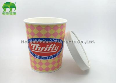 China Logo Printing Paper Soup Bowls With Lids / Biodegradable Bowls for sale