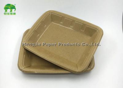 China Single Wall Disposable Paper Plates Kraft Paper Plates With SGS ISO QS for sale