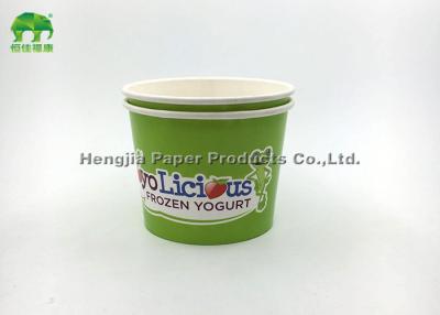 Chine Cuvette de papier imprimée jetable de yogourt glacé, cuvette de papier jetable de crème glacée à vendre