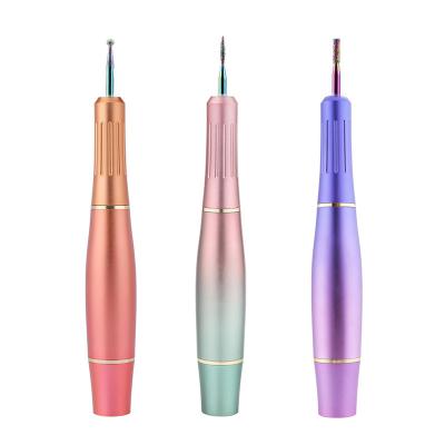 China Professional Stainless Steel Pedicure Polishing USB Electric Nail Drill Pen 20000RPM for sale