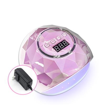 China New Portable Diamond Bright Color, Professional Rechargeable 110W LED Nnail Polish Salon Curing Lamp Salon Gel Lamp With UV Light for sale