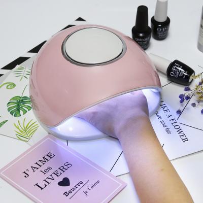 China Hot Rechargeable Amazon Nail Art Beauty Gel Nail Dryer UV Lamp Pink Gel Nail Curing Dryer 48w 24 Led for sale