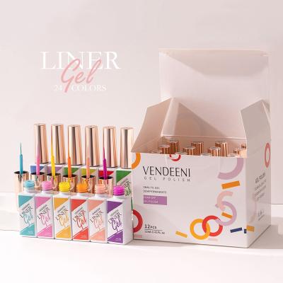 China 2021 Long Lasting Nail Art Paint Liner Gel Supplier New Arrival UV Led Painting Gel Drawing Nail for sale