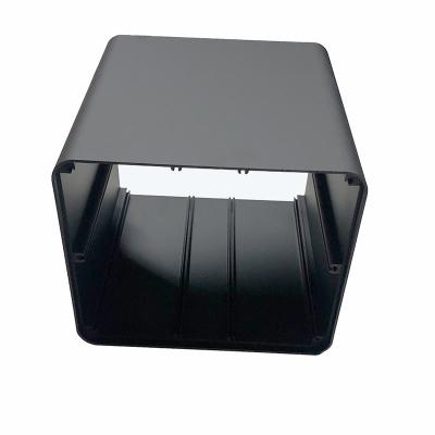 China Sandblast Anodizing Black Aluminium Profile Enclosure Energy Storage Battery Housing for sale