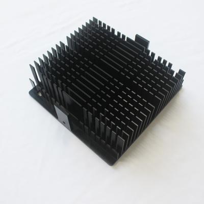 China Skived Fin Durable Black Anodized Heat Sink For CNC Machine High Power for sale