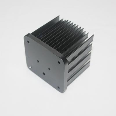 China Kalter geschmiedeter Kühlkörper Quadrat-Pin Fins 62mm für elektronische Ausrüstungs-Schwarzes anodisierte zu verkaufen