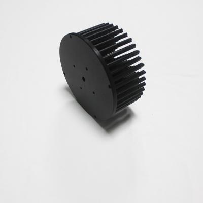 China ODM Black Anodized Aluminum Heat Sink , Al1050 Round Extruded Aluminum Heatsink for sale