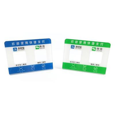 China Sustainable Acrylic NFC RFID Holder With Logo Printing And QR Code Printing For Payment for sale