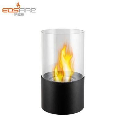 China Modern High Quality Indoor Fireplace Heater Ethanol Fireplace Glass Table Fire for sale