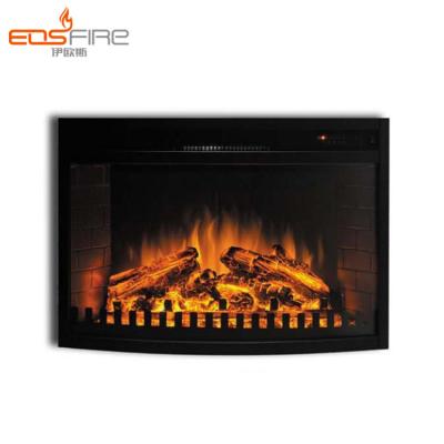 China Small Modern Remote Control Electric Black Wall Fireplace Electric Fireplace for sale