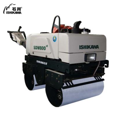 China Hydraulic Vibration Double Drum Road Roller Machine With Honda 6.5L Gasoline Engine for sale