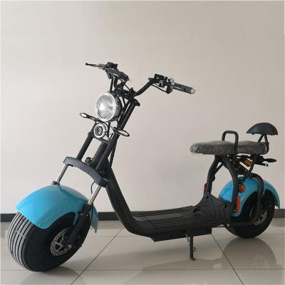 China EEC COC Dutch overseas warehouse electric scooter 1500w 60v lithium battery rear seat double seat citycoco for sale