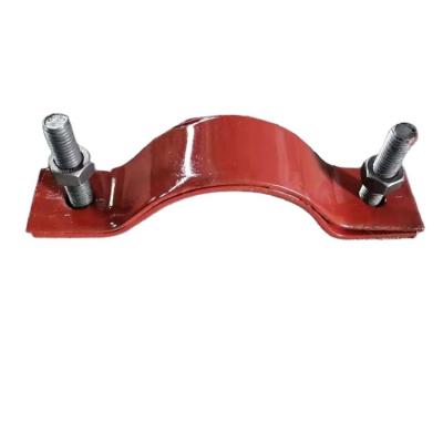 China Easy Installation Galvanized Metal Stainless Steel Double Hole With U Shaped Heavy Saddle Clip for sale