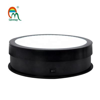 China Eco - Friendly Electric LED Photography Shoot Show Turntable 30cm Qinmay for sale