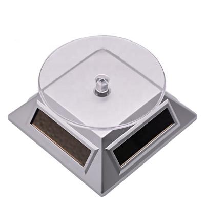 China Rotate 360 ​​Degree Solar Rotating Display Stand Can Install Battery Jewelry Display Turntable for sale