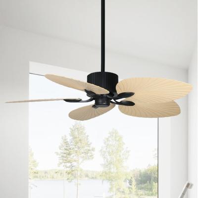 China Reverse Function Price Decorative Residential High Quality 5 Blades ABS Air AC Copper Motor Flower Design Super Ceiling Fan With Light And Remote for sale