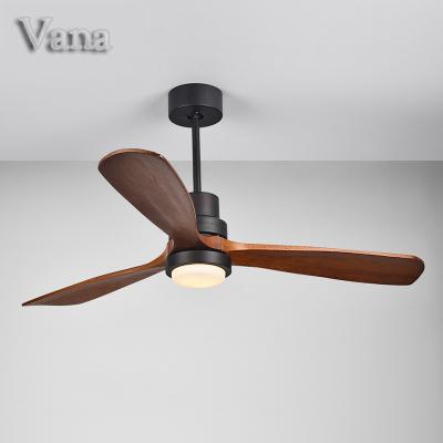 China With knocking down function China national price AC bedroom ceiling fan copper ceiling light with silent ceiling fan and wood design black fan with light for sale