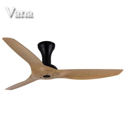 China With Knock Down Function Modern Black Lightweight Ceiling Fan Outdoor Mounted Modern Ceiling Fan For Low Ceilings for sale