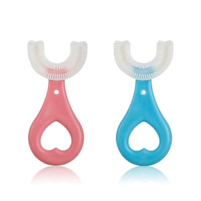 China Wholesale New Design 2022 Battery Operated Portable Baby U Shape Plastic Mothproof Toothbrush Manul Kids Toothbrush for sale