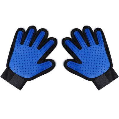 China Dual Viable Hot Selling Dog Cat Grooming Glove Customization Pet Hair Catcher Massage Fur Cleaning Glove Acceptable for sale