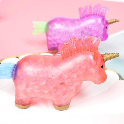 China Relieve Squeeze Squeeze Custom Made Toy Durable Relieve Stress TPR Unicorn Shape Squeeze Toy Cute New Arrivals Stress 2022 for sale