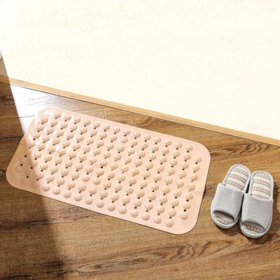 China PVC Customization Washing Bathroom Durable Easy Acceptable Shower Cover Soft PVC Massage Square Shape Non Slip Bath Mat for sale