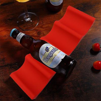 China 2022 Viable Non-Filp Flexible Hot Selling Custom Multifunctional Wine Bottle Soda Can Food Grade Silicone Beer Holders for sale